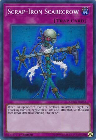 Scrap Iron Scarecrow SPWA EN058 Super Rare 1st Edition Spirit Warriors Singles Scrap Iron Scarecrow SPWA EN058 Super Rare 1st Edition Spirit Warriors Singles