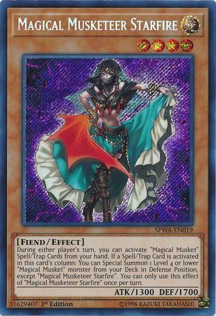 YUGIOH HOLO CARD MAGICAL MUSKETEER KIDBRAVE  SPWA-EN018 1ST EDITION 