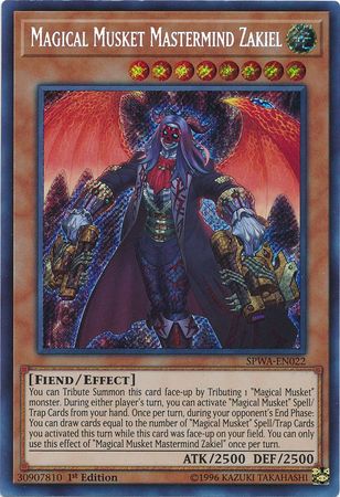 Magical Musket Mastermind Zakiel SPWA EN022 Secret Rare 1st Edition Spirit Warriors Singles Magical Musket Mastermind Zakiel SPWA EN022 Secret Rare 1st Edition Spirit Warriors Singles