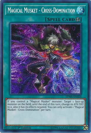 Magical Musket Cross Domination SPWA EN024 Secret Rare 1st Edition Spirit Warriors Singles Magical Musket Cross Domination SPWA EN024 Secret Rare 1st Edition Spirit Warriors Singles