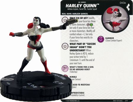 HARLEY QUINN 043A Harley Quinn and the Gotham Girls DC HeroClix Rare