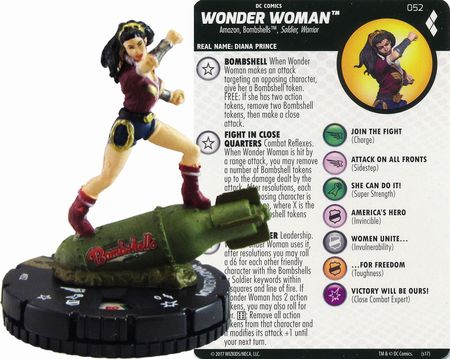 COMMON Wonder Woman NM Harley Quinn Gotham Girls Heroclix 016
