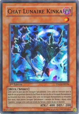 Chat Lunaire Kinka TDGS FR034 Super Rare 1st Edition French Yugioh Cards Chat Lunaire Kinka TDGS FR034 Super Rare 1st Edition French Yugioh Cards