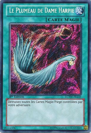 Le Plumeau de Dame Harpie LCYW FR149 Secret Rare 1st Edition French Yugioh Cards Le Plumeau de Dame Harpie LCYW FR149 Secret Rare 1st Edition French Yugioh Cards