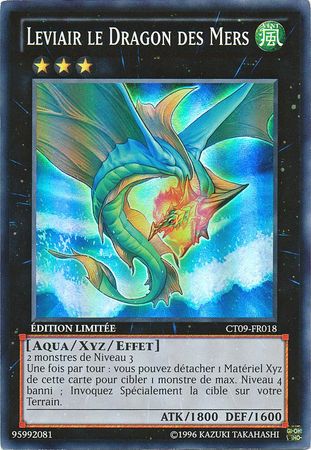 Leviair le Dragon des Mers CT09 FR018 Super Rare Limited Edition French Yugioh Cards Leviair le Dragon des Mers CT09 FR018 Super Rare Limited Edition French Yugioh Cards