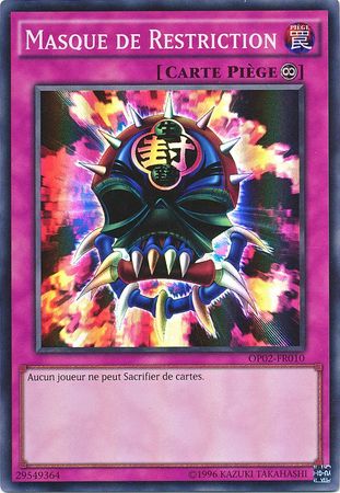 Masque De Restriction OP02 FR010 Super Rare French Yugioh Cards Masque De Restriction OP02 FR010 Super Rare French Yugioh Cards