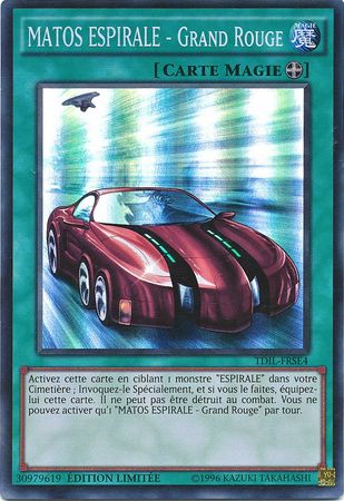 MATOS ESPIRALE Grand Rouge TDIL FRSE4 Super Rare Limited Edition French Yugioh Cards MATOS ESPIRALE Grand Rouge TDIL FRSE4 Super Rare Limited Edition French Yugioh Cards