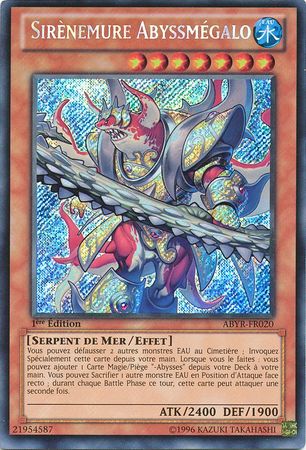 Sirenemure Abyssmegalo ABYR FR020 Secret Rare 1st Edition French Yugioh Cards Sirenemure Abyssmegalo ABYR FR020 Secret Rare 1st Edition French Yugioh Cards