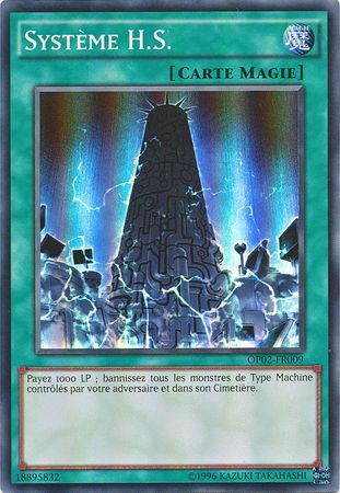 Systeme H S OP02 FR009 Super Rare French Yugioh Cards Systeme H S OP02 FR009 Super Rare French Yugioh Cards