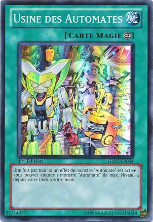Usine des Automates GENF FR054 Super Rare 1st Edition French Yugioh Cards Usine des Automates GENF FR054 Super Rare 1st Edition French Yugioh Cards