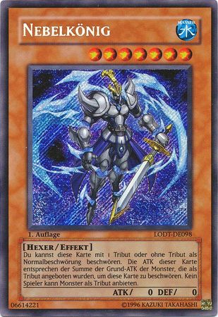 Neblkonig LODT DE098 Secret Rare 1st Edition German Yugioh Cards Neblkonig LODT DE098 Secret Rare 1st Edition German Yugioh Cards