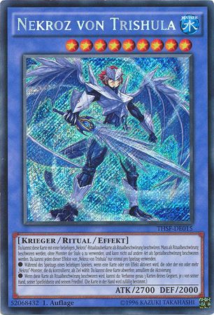 Nekroz von Trishula THSF DE015 Secret Rare 1st Edition German Yugioh Cards Nekroz von Trishula THSF DE015 Secret Rare 1st Edition German Yugioh Cards