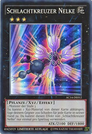 Schlachtkreuzer Nelke AC14 DE012 Ultra Rare Limited Edition Schlachtkreuzer Nelke AC14 DE012 Ultra Rare Limited Edition