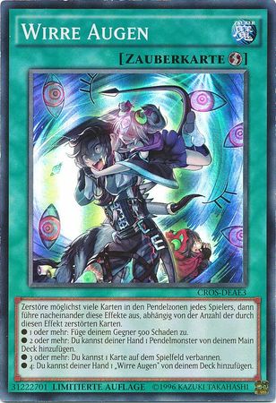 Wirre Augen CROS DEAE3 Super Rare Limited Edition German Yugioh Cards Wirre Augen CROS DEAE3 Super Rare Limited Edition German Yugioh Cards