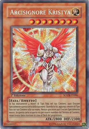 Arcisignore Kristya SOVR IT096 Secret Rare 1st Edition Italian Yugioh Cards Arcisignore Kristya SOVR IT096 Secret Rare 1st Edition Italian Yugioh Cards