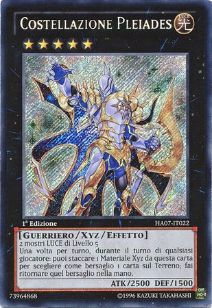 Costellazione Pleiades HA07 IT022 Secret Rare 1st Edition Italian Yugioh Cards Costellazione Pleiades HA07 IT022 Secret Rare 1st Edition Italian Yugioh Cards