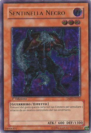 Ultimate Rare Sentinella Necro TAEV IT012 1st Edition Italian Yugioh Cards Ultimate Rare Sentinella Necro TAEV IT012 1st Edition Italian Yugioh Cards
