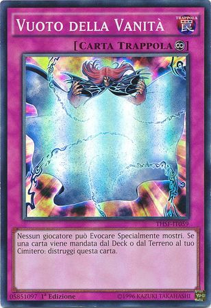 Vuoto della Vanita THSF IT059 Super Rare 1st Edition Italian Yugioh Cards Vuoto della Vanita THSF IT059 Super Rare 1st Edition Italian Yugioh Cards