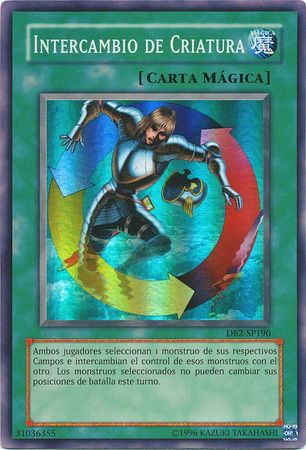 Intercambio de Criatura DB2 SP190 Super Rare Spanish Yugioh Cards Intercambio de Criatura DB2 SP190 Super Rare Spanish Yugioh Cards