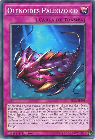Olenoides Paleozoico TDIL SP095 Common 1st Edition Spanish Yugioh Cards Olenoides Paleozoico TDIL SP095 Common 1st Edition Spanish Yugioh Cards
