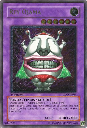 Ultimate Rare Rey Ojama SOD SP034 Rare 1st Edition Spanish Yugioh Cards Ultimate Rare Rey Ojama SOD SP034 Rare 1st Edition Spanish Yugioh Cards