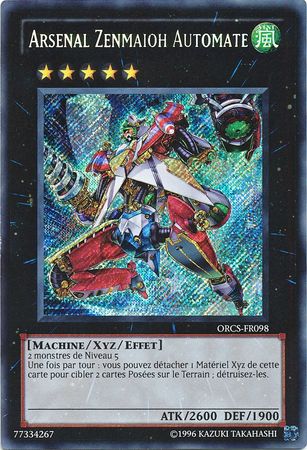 Arsenal Zenmaioh Automate ORCS FR098 Secret Rare Unlimited French Yugioh Cards Arsenal Zenmaioh Automate ORCS FR098 Secret Rare Unlimited French Yugioh Cards
