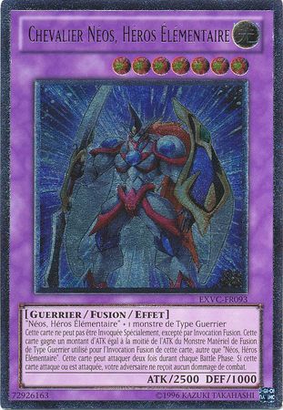 Ultimate Rare Chevalier Neos Heros Elementaire EXVC FR093 Unlimited French Yugioh Cards Ultimate Rare Chevalier Neos Heros Elementaire EXVC FR093 Unlimited French Yugioh Cards