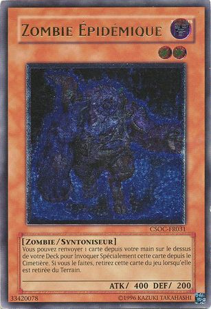 Ultimate Rare Zombie Epidemique CSOC FR031 Unlimited French Yugioh Cards Ultimate Rare Zombie Epidemique CSOC FR031 Unlimited French Yugioh Cards