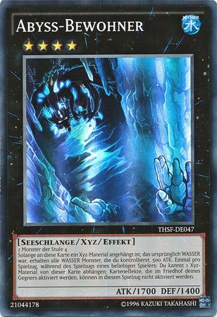 Abyss Bewohner THSF DE047 Super Rare Unlimited German Yugioh Cards Abyss Bewohner THSF DE047 Super Rare Unlimited German Yugioh Cards