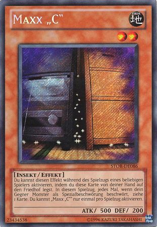 Maxx C STOR DE086 Secret Rare Unlimited German Yugioh Cards Maxx C STOR DE086 Secret Rare Unlimited German Yugioh Cards