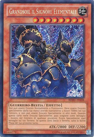 Grandsoil il Signore Elementale REDU IT038 Secret Rare Unlimited Italian Yugioh Cards Grandsoil il Signore Elementale REDU IT038 Secret Rare Unlimited Italian Yugioh Cards