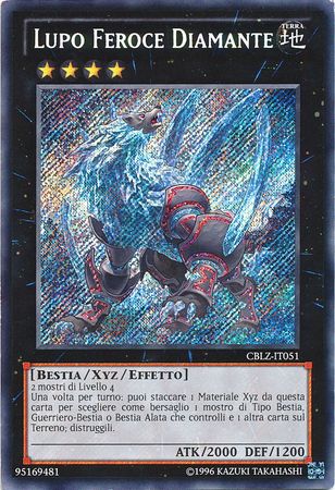 Lupo Feroce Diamante CBLZ IT051 Secret Rare Unlimited Italian Yugioh Cards Lupo Feroce Diamante CBLZ IT051 Secret Rare Unlimited Italian Yugioh Cards