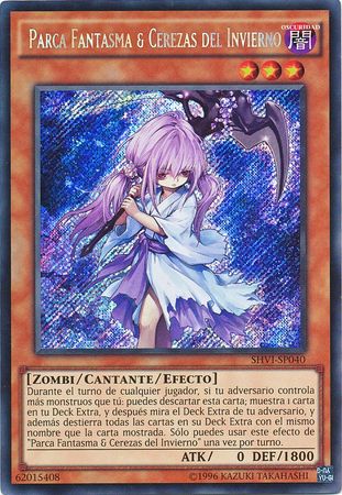Parca Fantasma Cerezas del Invierno SHVI SP040 Secret Rare Unlimited Spanish Yugioh Cards Parca Fantasma Cerezas del Invierno SHVI SP040 Secret Rare Unlimited Spanish Yugioh Cards