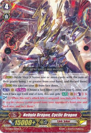 Nebula Dragon Cyclic Dragon G CB06 017EN Rare R G Clan Booster 6 Rondeau of Chaos and Salvation Singles Nebula Dragon Cyclic Dragon G CB06 017EN Rare R G Clan Booster 6 Rondeau of Chaos and Salvation Singles