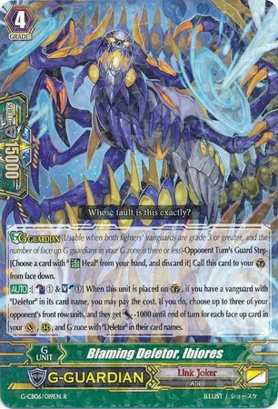 Blaming Deletor Ibiores G CB06 019EN Rare R Blaming Deletor Ibiores G CB06 019EN Rare R