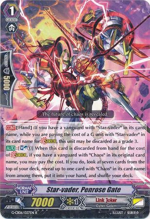 Star vader Penrose Gate G CB06 027EN Rare R G Clan Booster 6 Rondeau of Chaos and Salvation Singles Star vader Penrose Gate G CB06 027EN Rare R G Clan Booster 6 Rondeau of Chaos and Salvation Singles