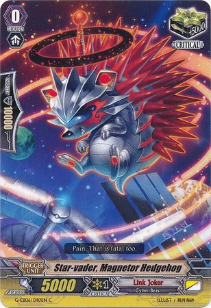 Star vader Magnetor Hedgehog G CB06 040EN Common C G Clan Booster 6 Rondeau of Chaos and Salvation Singles Star vader Magnetor Hedgehog G CB06 040EN Common C G Clan Booster 6 Rondeau of Chaos and Salvation Singles