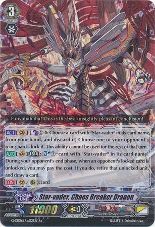 Star vader Chaos Breaker Dragon G CB06 Re 02EN Triple Rare RRR Star vader Chaos Breaker Dragon G CB06 Re 02EN Triple Rare RRR