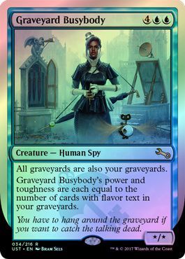 Graveyard Busybody 034 216 Foil Unstable Foil Singles Graveyard Busybody 034 216 Foil Unstable Foil Singles