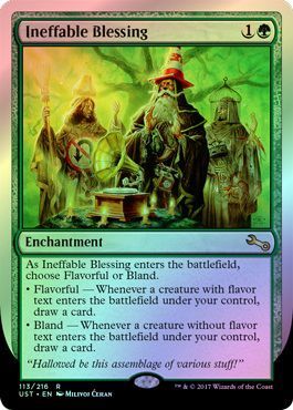 Ineffable Blessing A Flavorful Bland Foil Unstable Foil Singles Ineffable Blessing A Flavorful Bland Foil Unstable Foil Singles