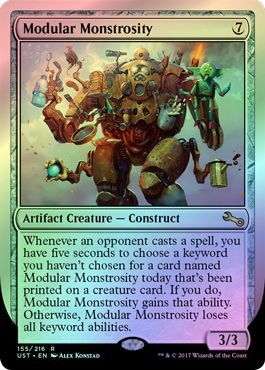 Modular Monstrosity 155 216 Foil Unstable Foil Singles Modular Monstrosity 155 216 Foil Unstable Foil Singles