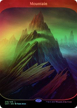 Mountain 215 216 Full Art Foil Mountain 215 216 Full Art Foil