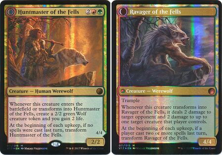 Ravager of the Fells Huntmaster of the Fells Normal English Card MTG FREE SHIP 