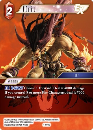 Ifrit EX 4 003C Common Opus IV Collection Singles Ifrit EX 4 003C Common Opus IV Collection Singles