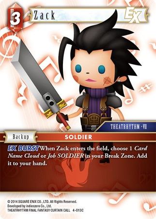 Zack EX 4 013C Common Opus IV Collection Singles Zack EX 4 013C Common Opus IV Collection Singles