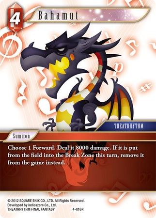 Bahamut 4 016R Rare Bahamut 4 016R Rare