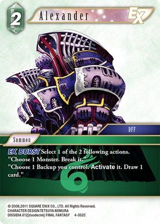 Alexander EX 4 052C Common Opus IV Collection Singles Alexander EX 4 052C Common Opus IV Collection Singles
