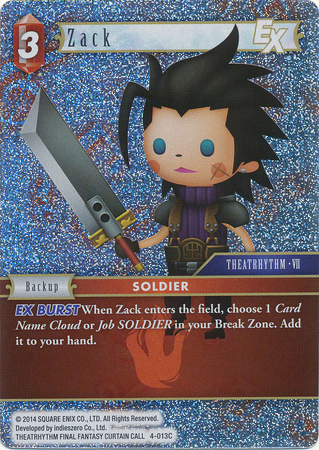 Zack EX 4 013C Common Foil Opus IV Collection Foil Singles Zack EX 4 013C Common Foil Opus IV Collection Foil Singles