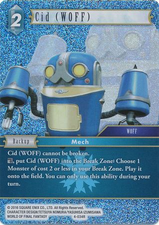 Cid WOFF 4 034R Rare Foil Cid WOFF 4 034R Rare Foil