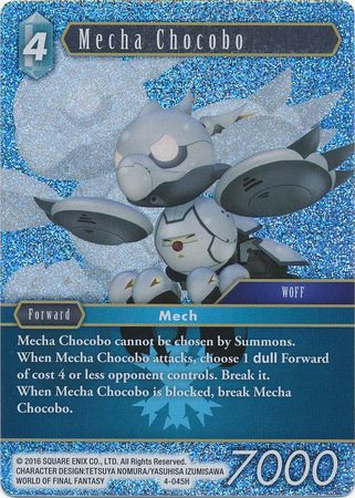 Mecha Chocobo 4 045H Hero Foil Opus IV Collection Foil Singles Mecha Chocobo 4 045H Hero Foil Opus IV Collection Foil Singles